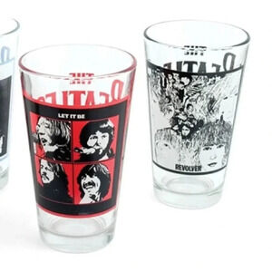 The Beatles Album Cover Collectible 2 Glasses Set